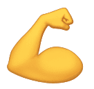 Huawei flexed biceps emoji image