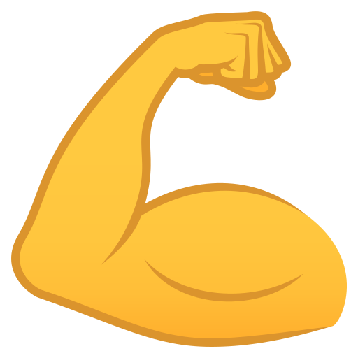 JoyPixels flexed biceps emoji image