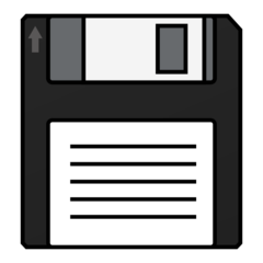 Emojidex floppy disk emoji image
