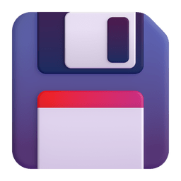 Microsoft Teams floppy disk emoji image