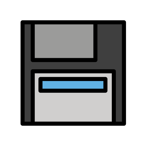 Openmoji floppy disk emoji image