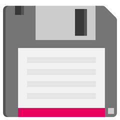 Skype floppy disk emoji image