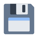 Toss floppy disk emoji image