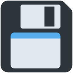 Twitter floppy disk emoji image