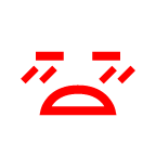 au by KDDI flushed face emoji image