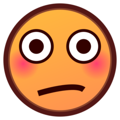 Emojidex flushed face emoji image