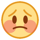 HTC flushed face emoji image