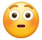 Huawei flushed face emoji image