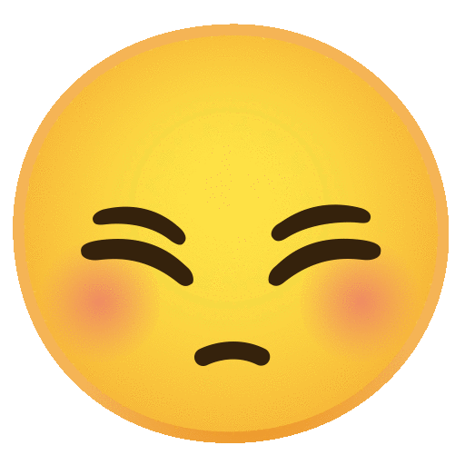 Noto Emoji Animation flushed face emoji image