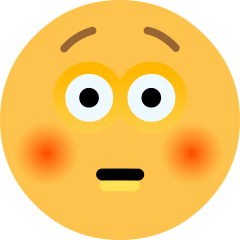 Skype flushed face emoji image