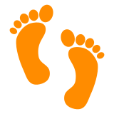 Docomo footprints emoji image