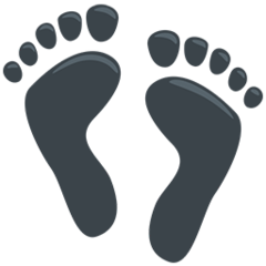 Facebook Messenger footprints emoji image