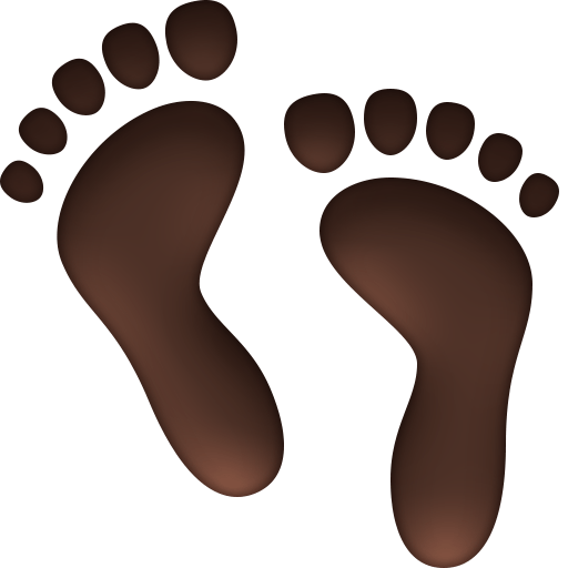 Facebook footprints emoji image