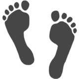 IOS/Apple footprints emoji image