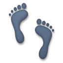 LG footprints emoji image