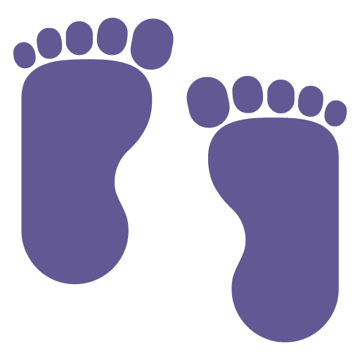 Microsoft footprints emoji image