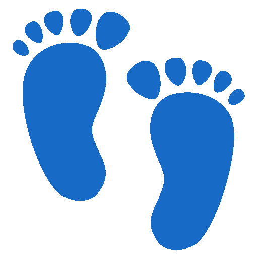 Noto Emoji Animation footprints emoji image