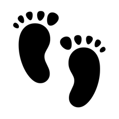 Noto Emoji Font footprints emoji image