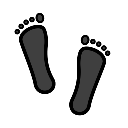 Openmoji footprints emoji image