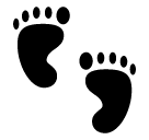 SoftBank footprints emoji image