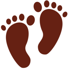 Twitter footprints emoji image