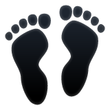 Whatsapp footprints emoji image