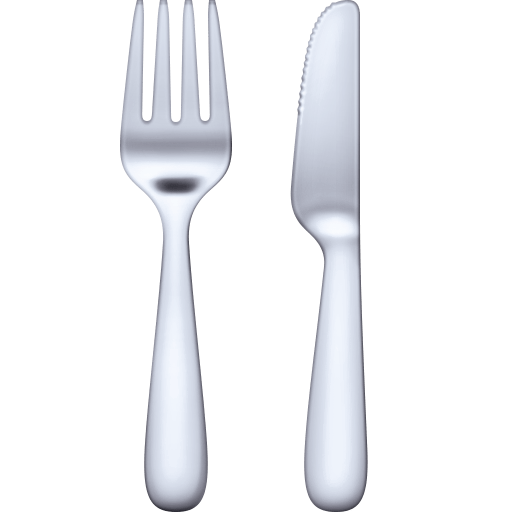 Facebook fork and knife emoji image