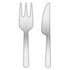 Google fork and knife emoji image