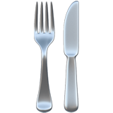 IOS/Apple fork and knife emoji image