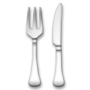 LG fork and knife emoji image