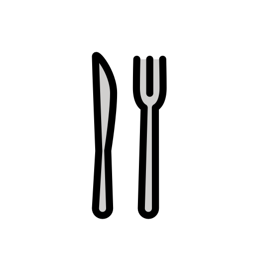 Openmoji fork and knife emoji image