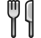 SoftBank fork and knife emoji image