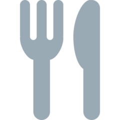 Twitter fork and knife emoji image