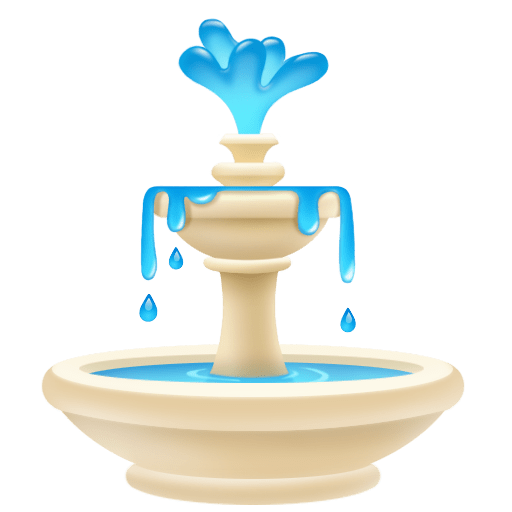 Facebook fountain emoji image