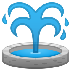 Google fountain emoji image