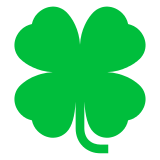 Docomo four leaf clover emoji image