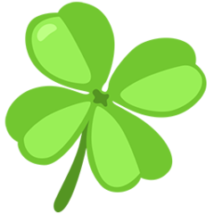 Facebook Messenger four leaf clover emoji image