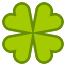 HTC four leaf clover emoji image