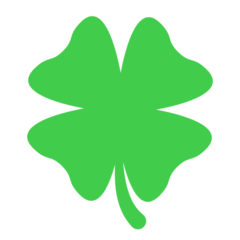 Mozilla four leaf clover emoji image