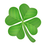 Whatsapp four leaf clover emoji image