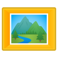 Google frame with picture emoji image