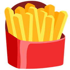 Facebook Messenger french fries emoji image