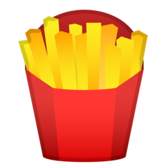 Google french fries emoji image
