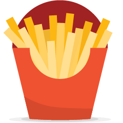 Skype french fries emoji image