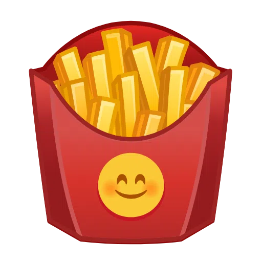 Telegram french fries emoji image