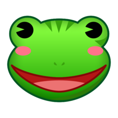 Emojidex frog face emoji image