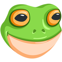 Facebook Messenger frog face emoji image