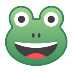 Google frog face emoji image