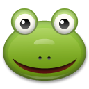 LG frog face emoji image