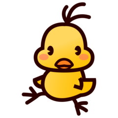 Emojidex front-facing baby chick emoji image